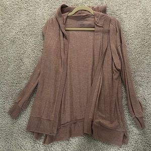 American Eagle blush cardigan with hood